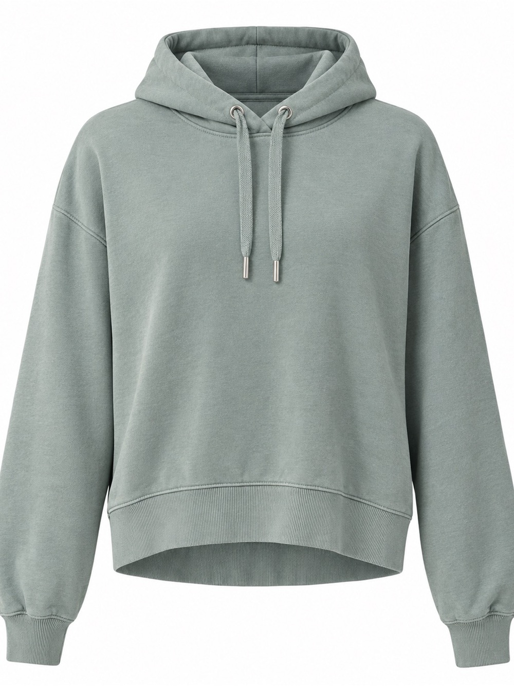 Calia Teal Green Cropped Hooded Sweatshirt